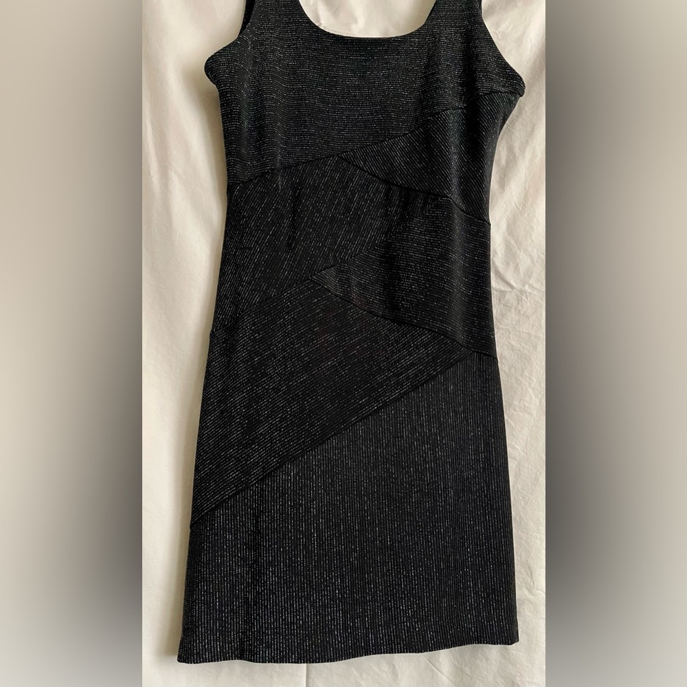 Sparkly & Fit! LaBelle black and gold tank top dress